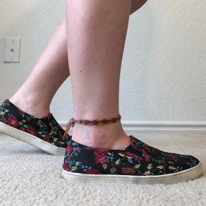 floral slip ons